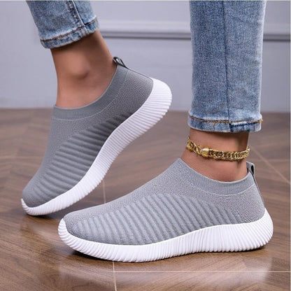 Chaussures De Tennis Légères Athlétiques Décontractées À Enfiler Pour Femme