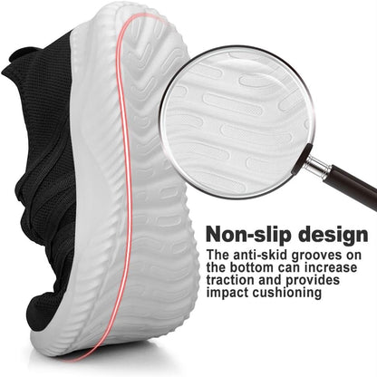 Feethit Mens Slip on Walking Shoes Lightweight Breathable Non Slip Running Shoes Comfortable Fashion Sneakers for Men