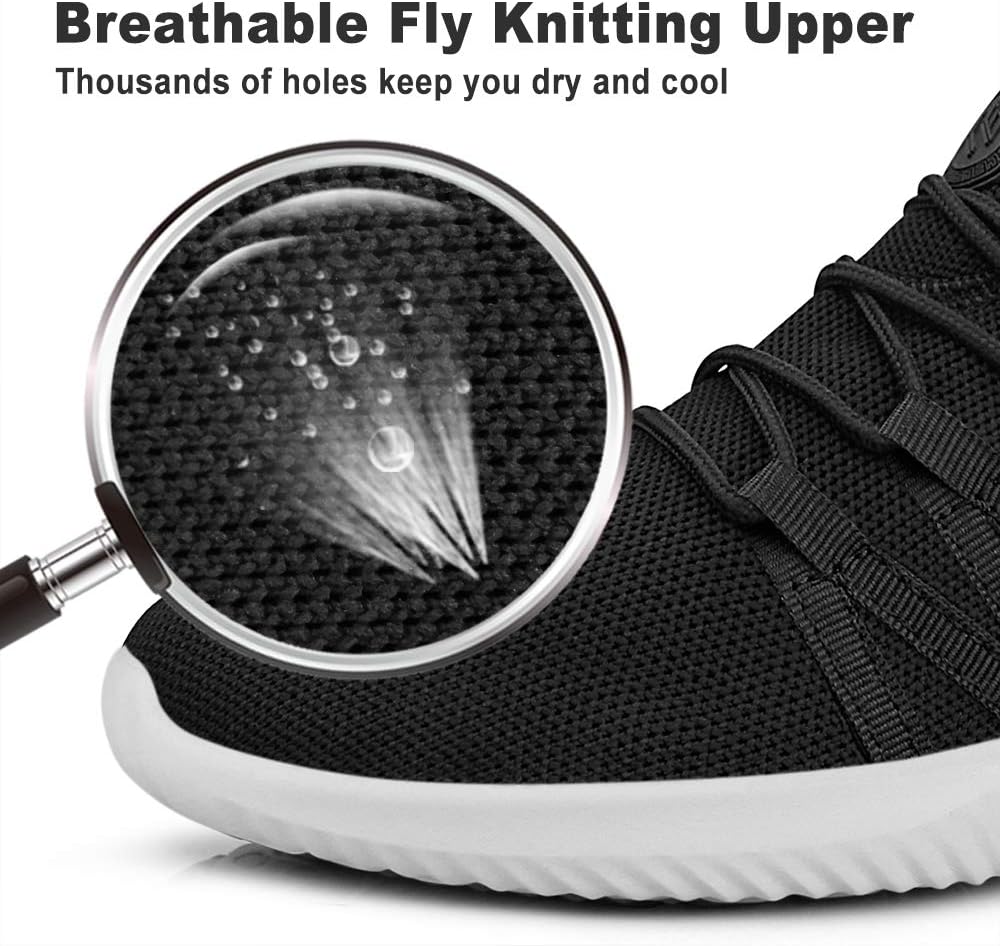 Feethit Mens Slip on Walking Shoes Lightweight Breathable Non Slip Running Shoes Comfortable Fashion Sneakers for Men