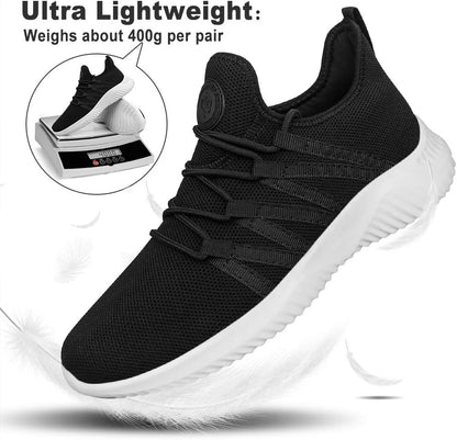 Feethit Mens Slip on Walking Shoes Lightweight Breathable Non Slip Running Shoes Comfortable Fashion Sneakers for Men