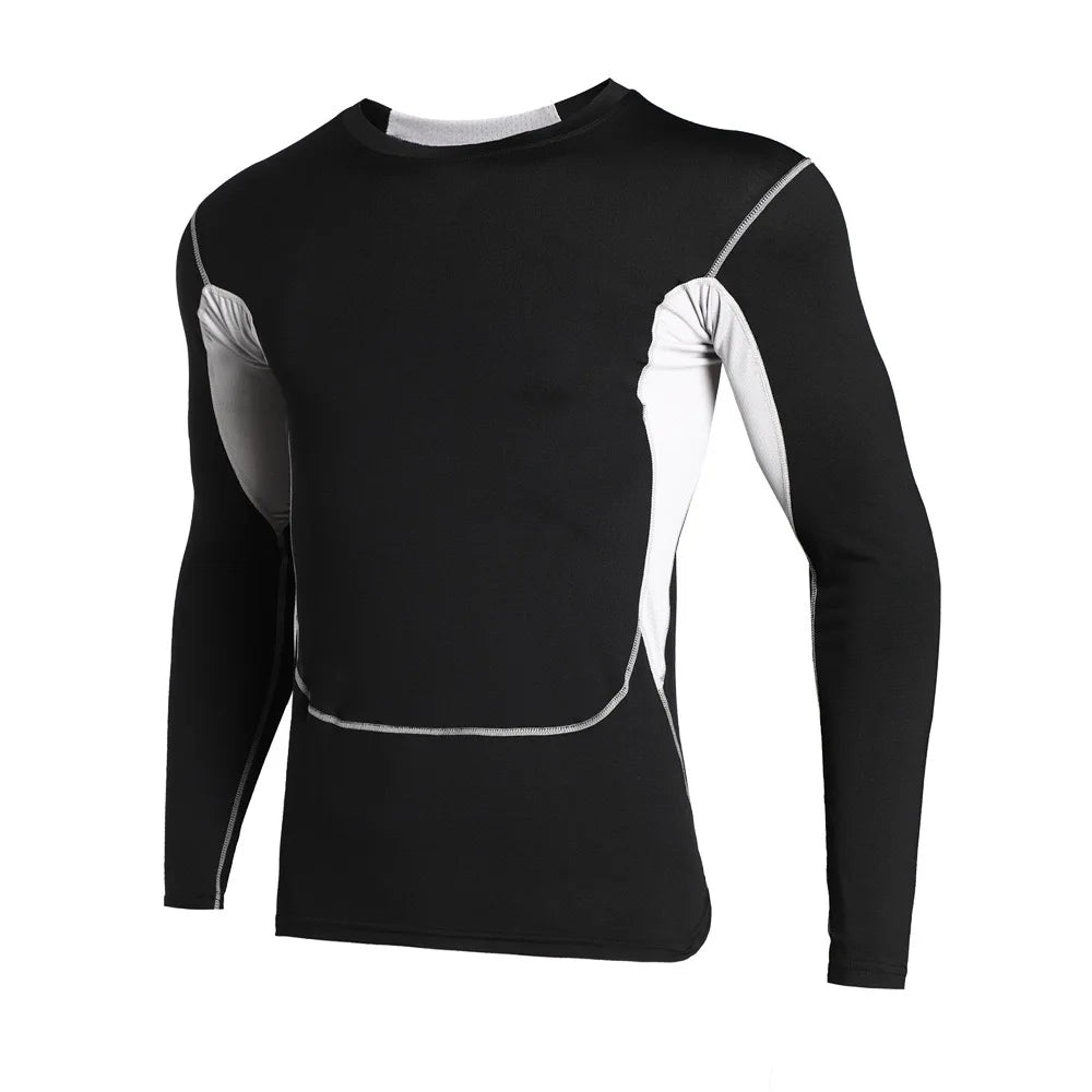 Men'S Thermal Compression Shirts Long Sleeve Athletic Undershirt Winter Gear Baselayer Quick Dry T Shirts Sport Running Tops