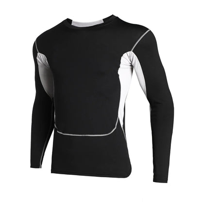 Men'S Thermal Compression Shirts Long Sleeve Athletic Undershirt Winter Gear Baselayer Quick Dry T Shirts Sport Running Tops