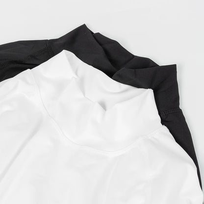 Mens Bodybuilding Sports Tight T-Shirt Summer Compression Turtleneck Short Sleeve Gym Fitness Running Quick Dry Male Workout Top