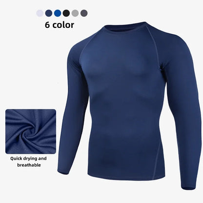 New Running Long-Sleeved T-Shirt, Soft Fabric, Comfortable for Exercise